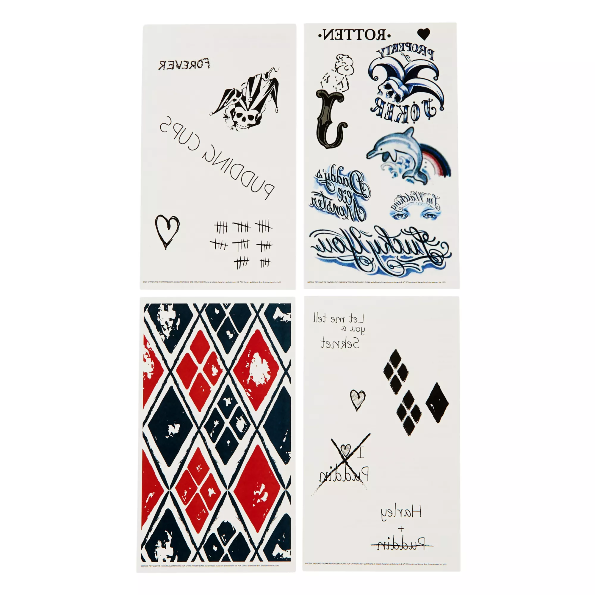 Harley Quinn Tattoo Set - The Suicide Squad at Spirit Halloween