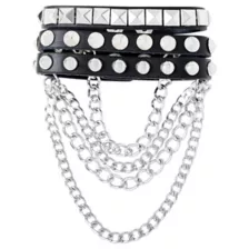 Studded Chain Punk Rock Bracelet at Spirit Halloween