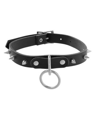 Punk Spiked Choker Necklace 