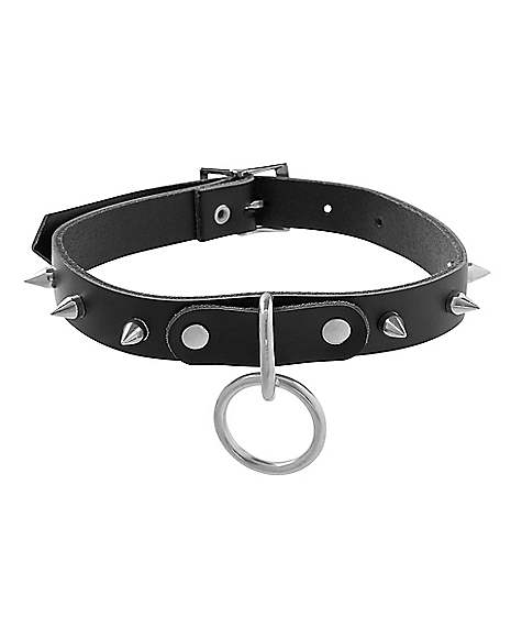 Punk Spiked Choker Necklace 