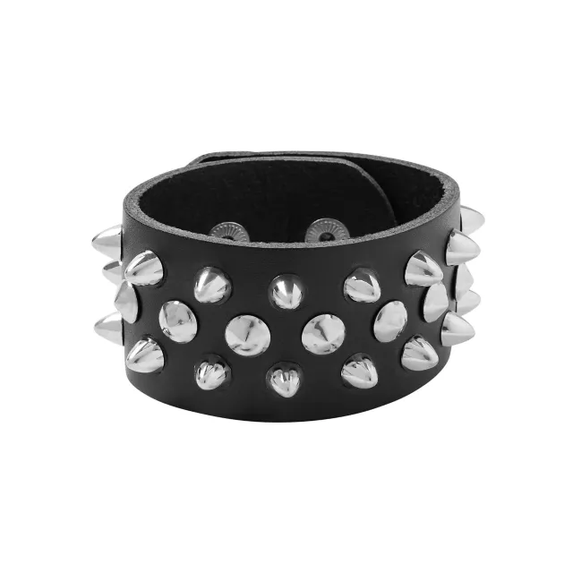 Punk Spiked Cuff Bracelet - Spirithalloween.com