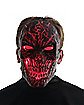 Light-Up LED Horror Scorched Skull Half Mask