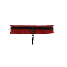 Vampire Pleated Cross Choker Necklace at Spencer's