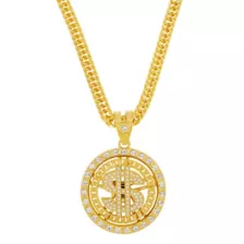 Dollar Sign Chain Necklace at Spencer's