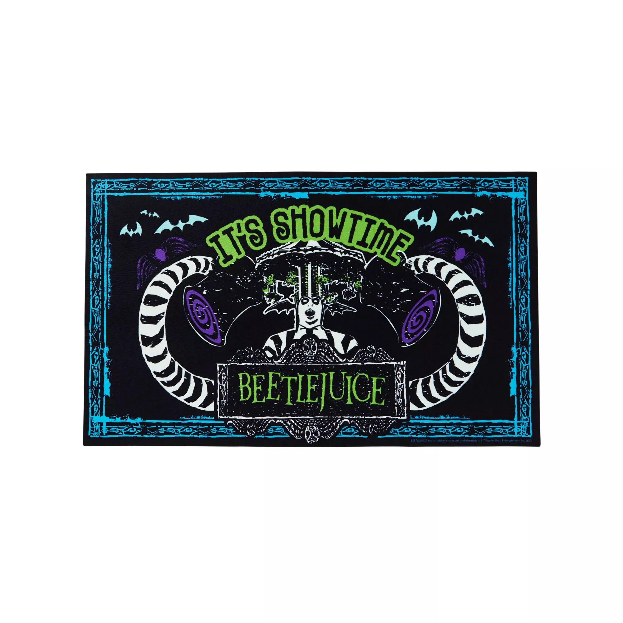 It's Showtime Doormat - Beetlejuice at Spirit Halloween