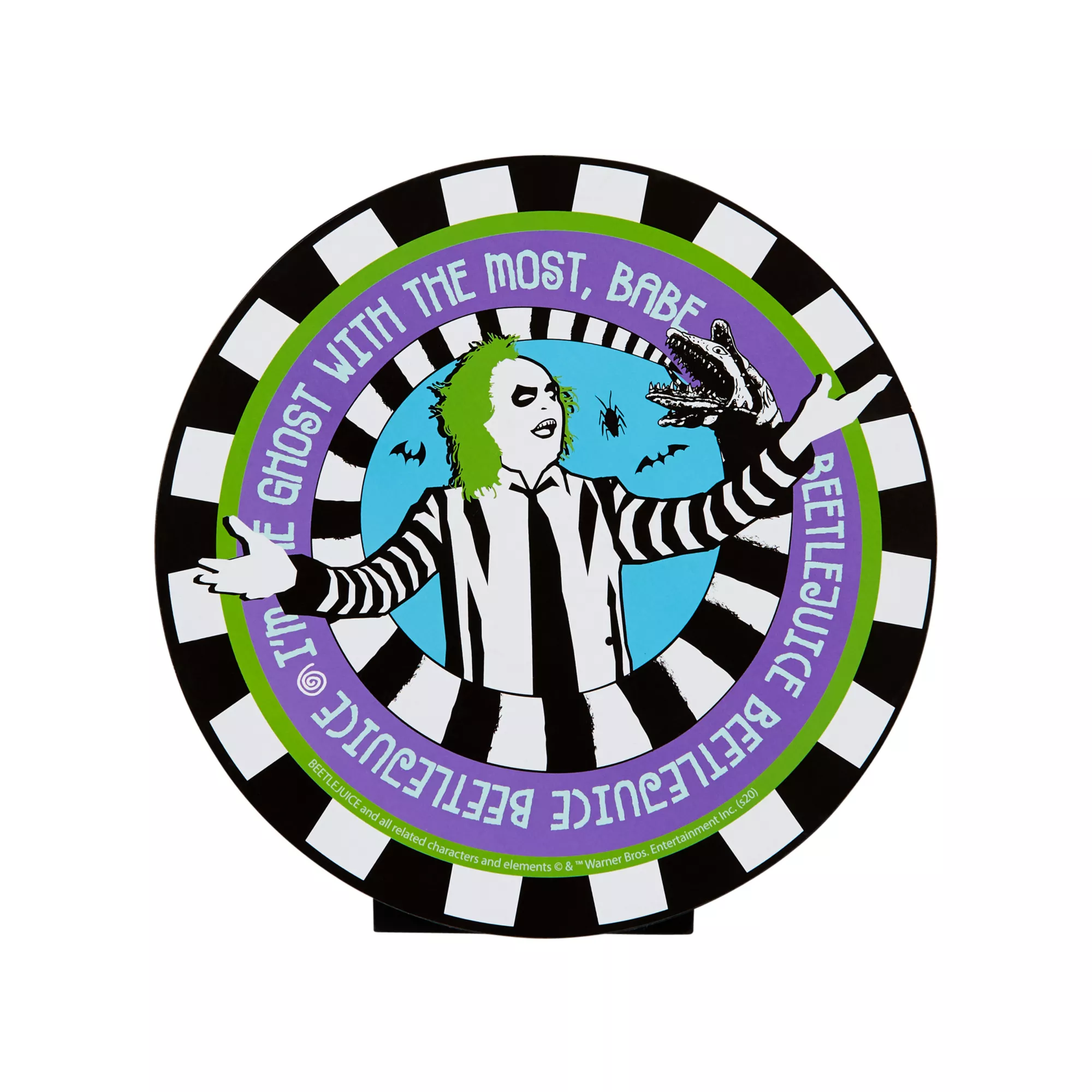 Round Beetlejuice Tabletop Sign at Spirit Halloween