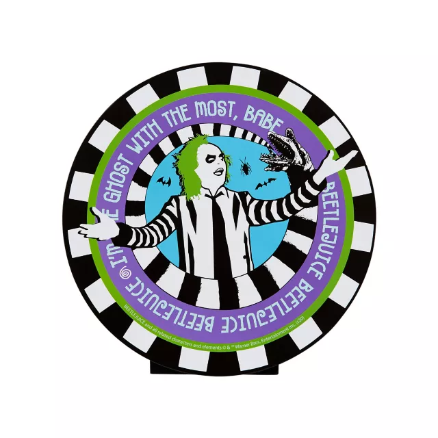 Round Beetlejuice Tabletop Sign at Spirit Halloween