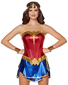 New Wonder Woman Costume Adult Halloween Cosplay Costume Outfit & Props R531 