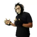 Chimp Half Mask with Hands at Spirit Halloween