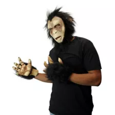 Chimp Half Mask with Hands at Spirit Halloween