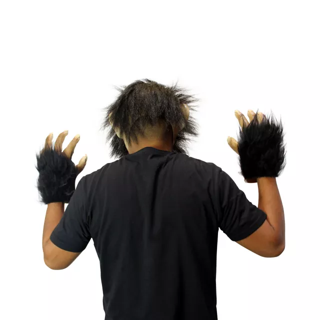 Chimp Half Mask with Hands at Spirit Halloween