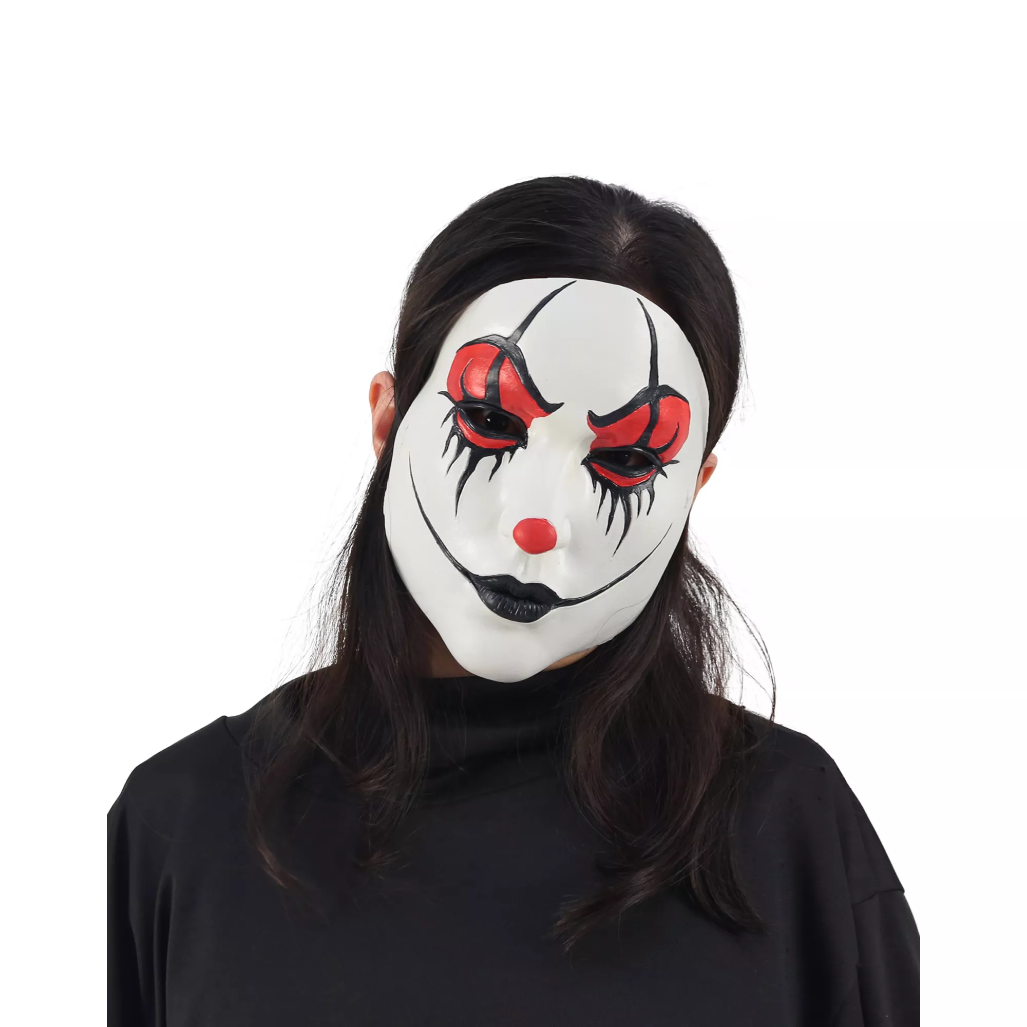 Female Clown Half Mask at Spencer's
