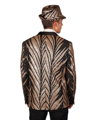 Adult '20s Gold and Black Jacket