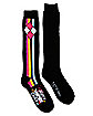 Harley Quinn Striped Knee High Socks - Birds of Prey