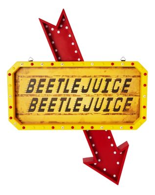 Light-Up LED Hanging Marquee Beetlejuice Sign