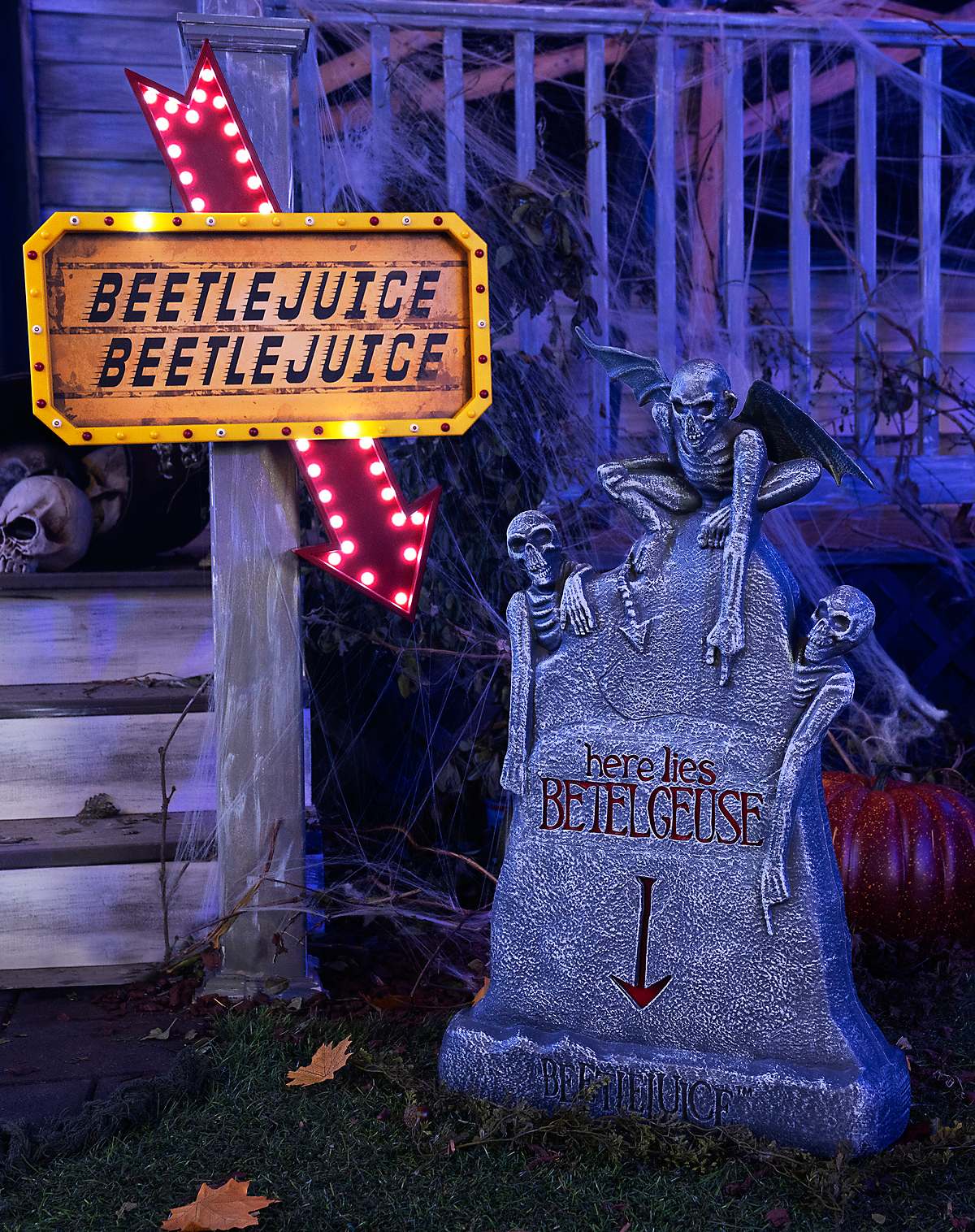 Light-Up LED Hanging Marquee Beetlejuice Sign