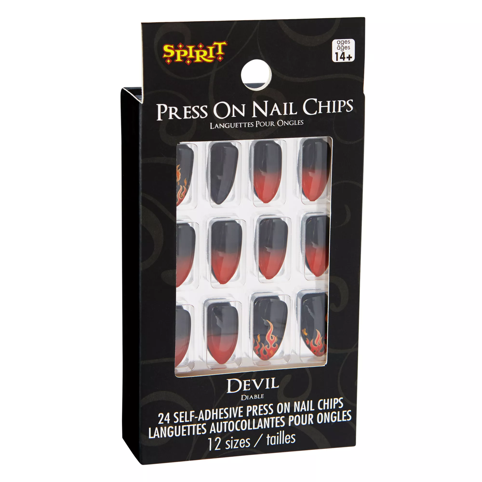 Devil Flame Press on Nails at Spirit Halloween