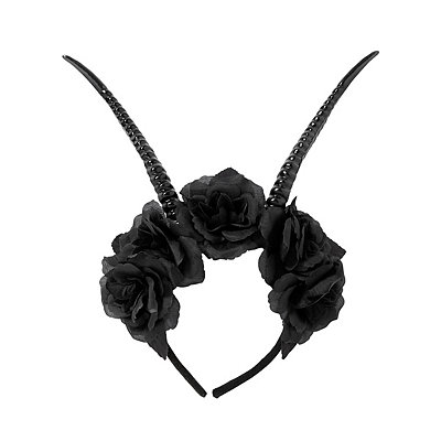 Black Rose Flower Headband -  Canada