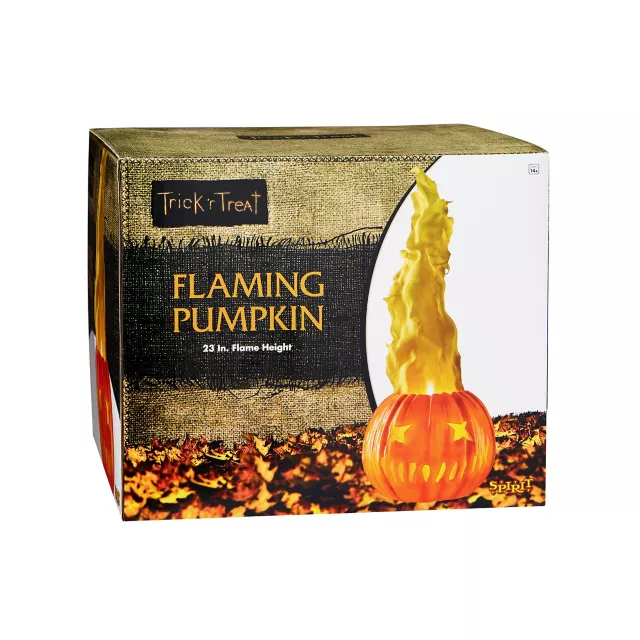 Light-Up Flaming Pumpkin - Trick 'r Treat at Spirit Halloween