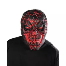 Light-Up Scorched Skull Half Mask at Spencer's