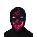 Light-Up Scorched Skull Half Mask at Spencer's