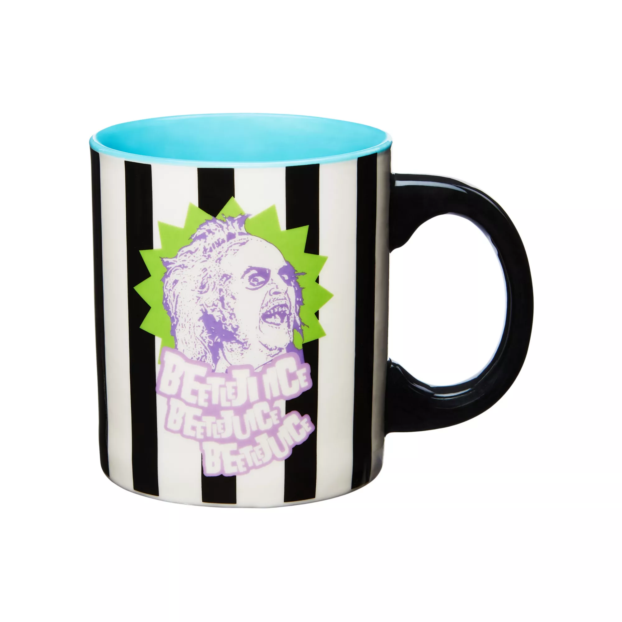 Striped Beetlejuice Coffee Mug - 20 oz. at Spirit Halloween