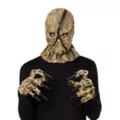 Scarecrow Full Mask with Hands at Spirit Halloween