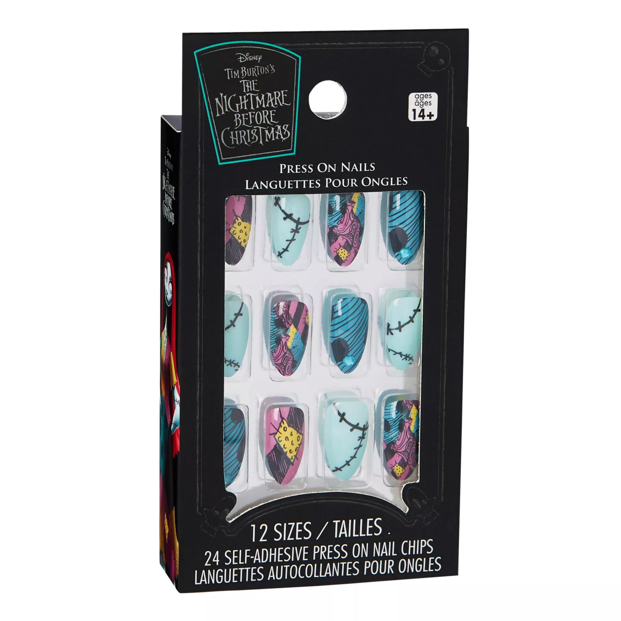 Adult Sally Press on Nails - The Nightmare Before Christmas at Spirit Halloween