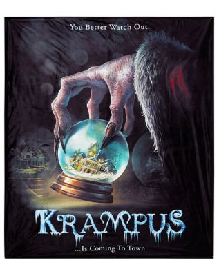 Krampus Sherpa Fleece Blanket Spirithalloween Com