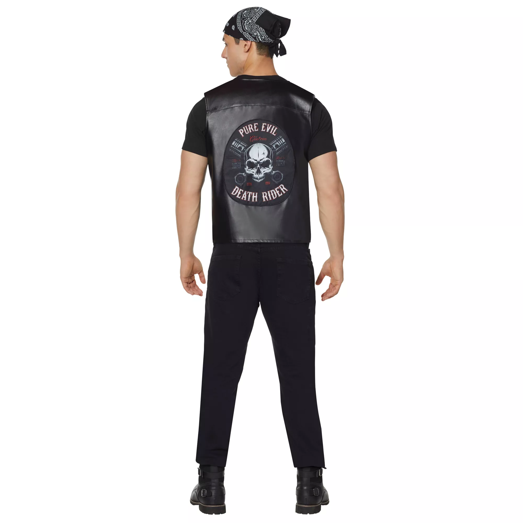 Adult Death Rider Plus Size Biker Vest at Spencer's