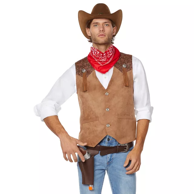 Adult Western Cowboy Plus Size Costume Kit Spirithalloween