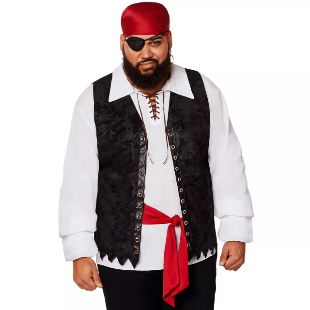 Pirate Kit Instant Disguise Unisex Pirate Kit Instant Disguise Unisex