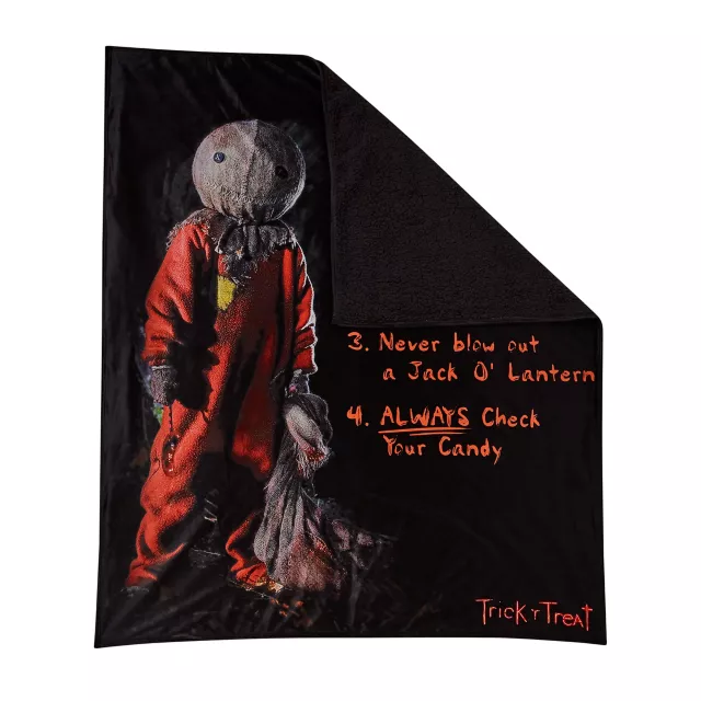 Rules of Halloween Fleece Blanket - Trick 'r Treat at Spirit Halloween