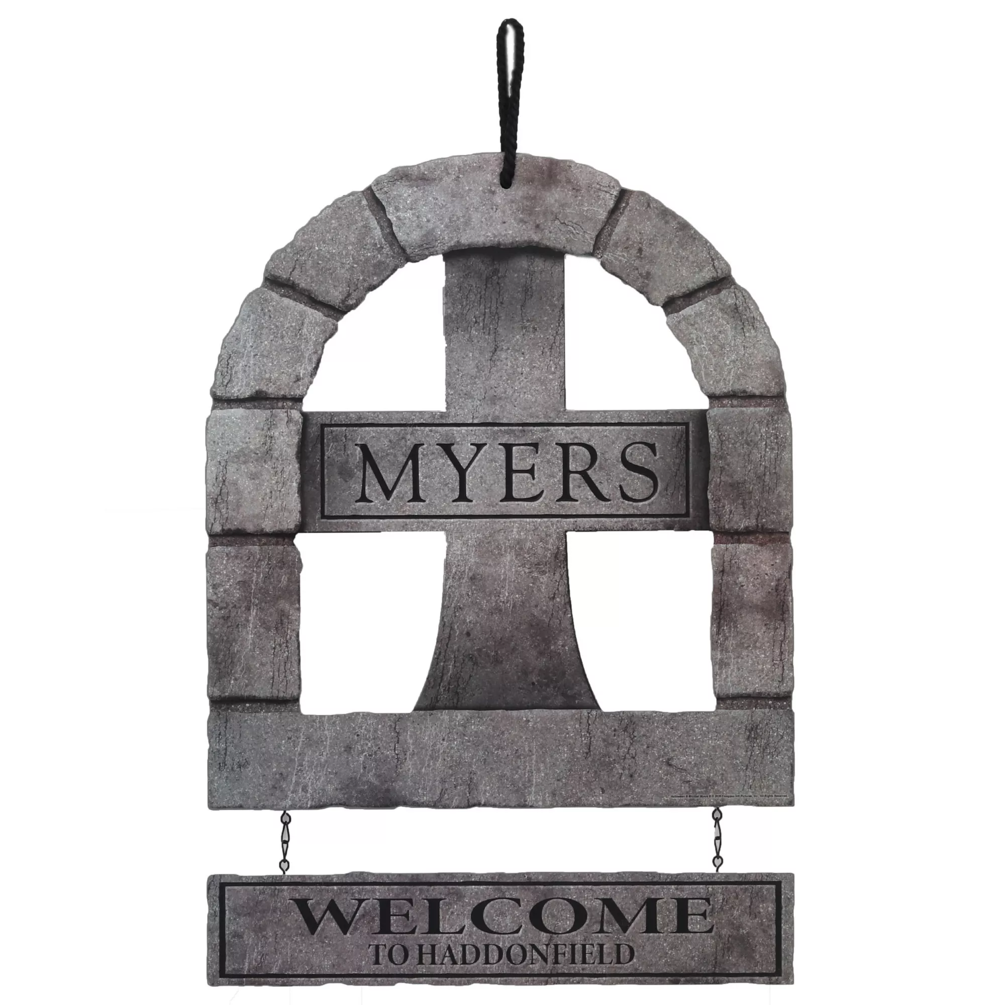 Michael Myers Tombstone Wreath - Halloween at Spirit Halloween