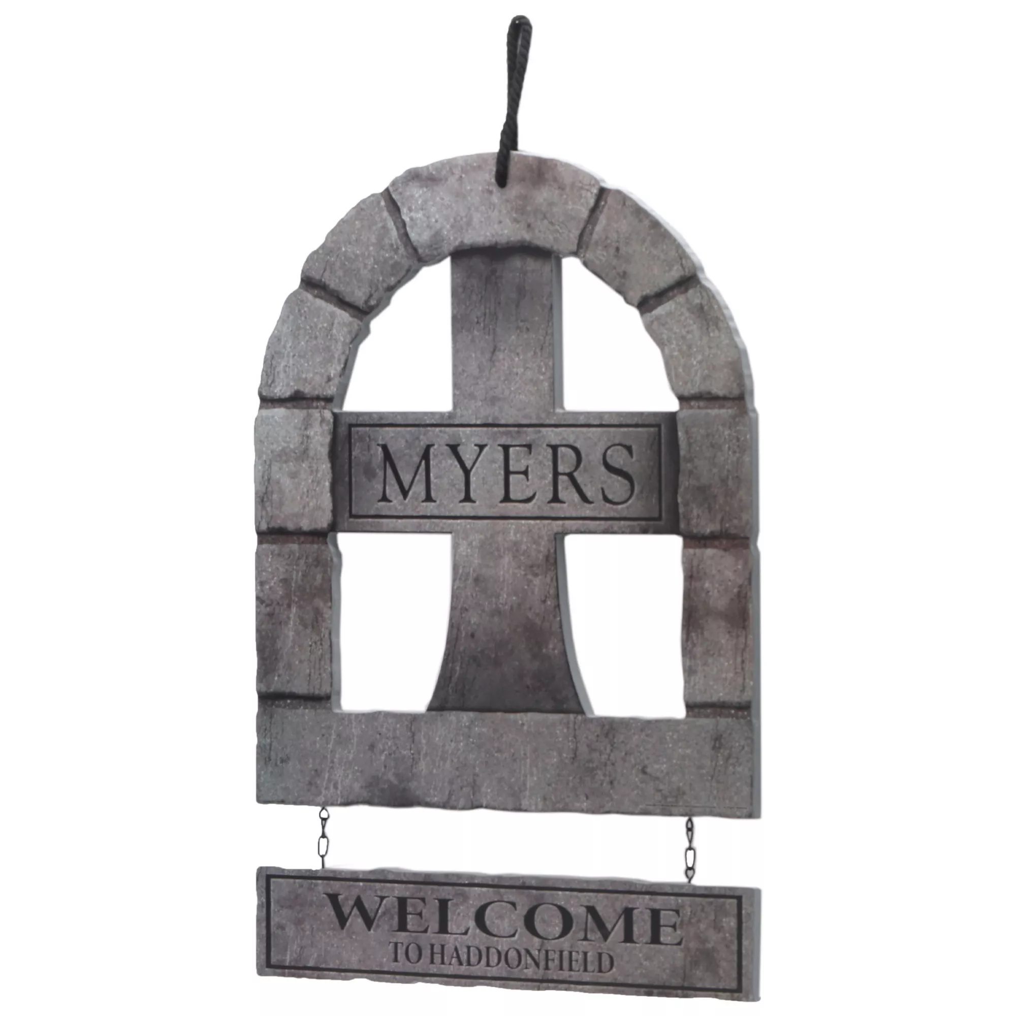 Michael Myers Tombstone Wreath - Halloween at Spirit Halloween