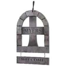 Michael Myers Tombstone Wreath - Halloween at Spirit Halloween