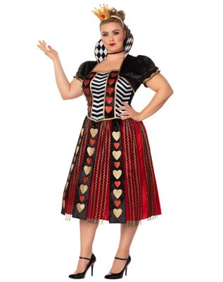 Plus Size Authentic Disney Queen of Hearts Women's Costume Dress