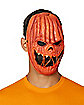 Light-Up EL Wire Pumpkin Half Mask