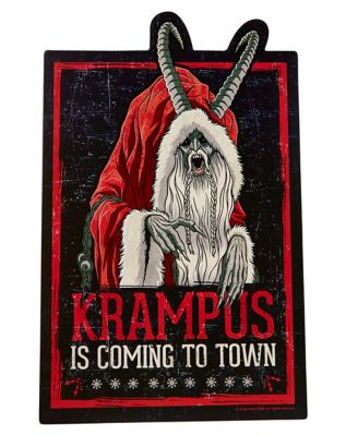 Krampus Is Coming to Town 18 x 11" Sign