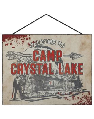 Friday the 13th Camp Crystal Lake Sign and Jason Voorhees Edible