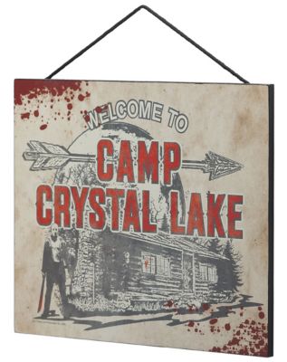 Welcome to Camp Crystal Lake Sign - Friday the 13th