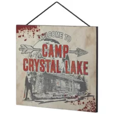 Welcome to Camp Crystal Lake Sign - Friday the 13th at Spirit Halloween
