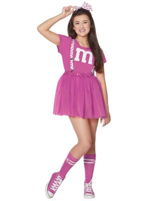 Spirit Halloween Adult Pink M&M's Costume Kit - S : Clothing, Shoes &  Jewelry - .com