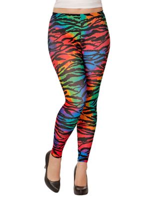 80s Leggings Neon Orange