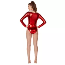 Shiny Red Gymnastics Leotard at Spirit Halloween