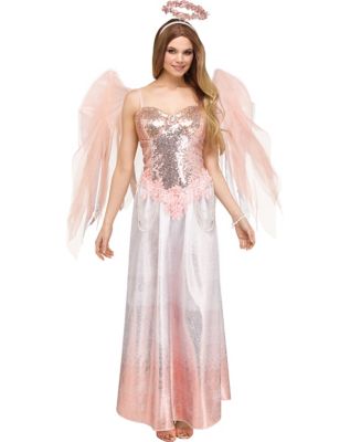 Adult Rose Gold Angel Costume - Spirithalloween.com