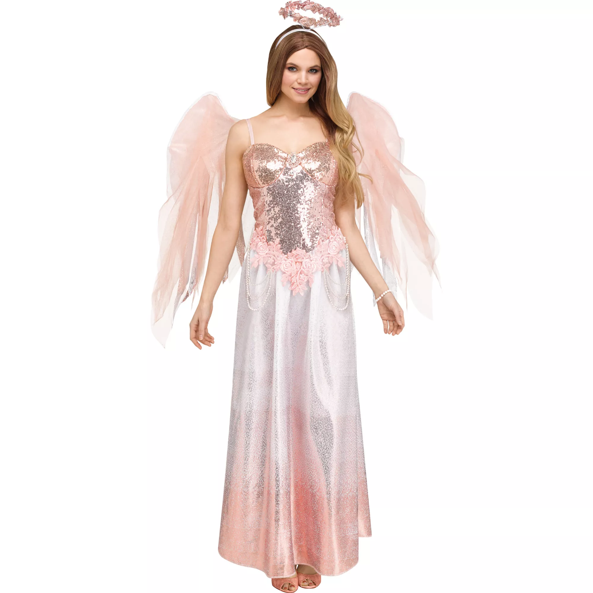 Adult Rose Gold Angel Costume at Spirit Halloween