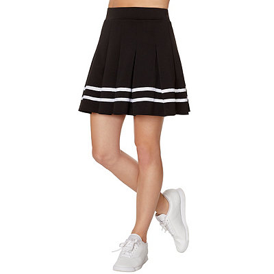 Teen Black Cheerleader - Adult Black Plus Size Cheerleader Skirt - Spirithalloween.com