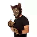 Werewolf Half Mask with Hands at Spirit Halloween