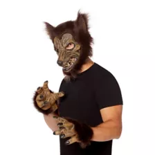 Werewolf Half Mask with Hands at Spirit Halloween